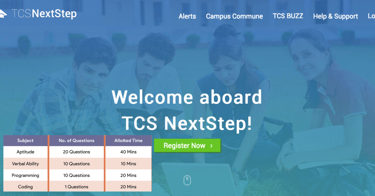 TCS Nextstep Registration